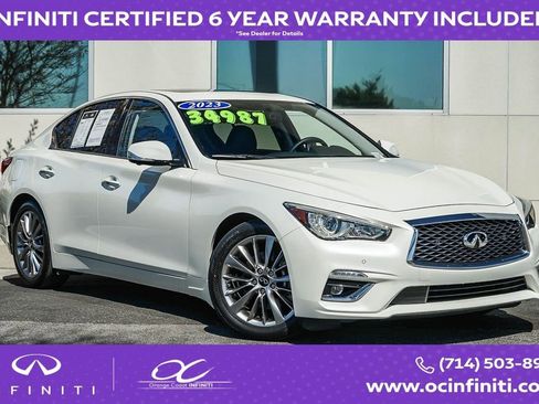 Certified 2023 INFINITI Q50 Luxe w/ Cargo Package RWD image 1