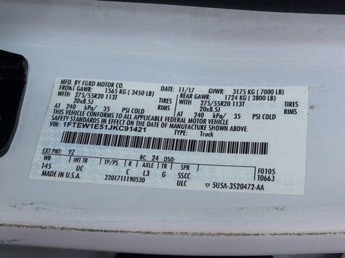 Used 2018 Ford F150 XLT w/ Equipment Group 302A Luxury image 38