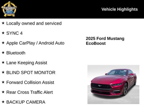 Used 2025 Ford Mustang Coupe RWD image 2