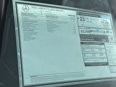 New 2026 Mercedes-Benz CLA 45 AMG AMG 45 image 30