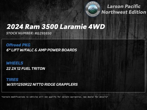 New 2024 RAM 3500 Laramie w/ Night Edition image 3