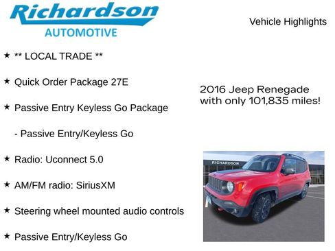 Used 2016 Jeep Renegade Trailhawk image 11