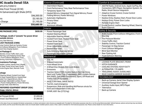 Used 2020 GMC Acadia Denali w/ Trailering Package image 30