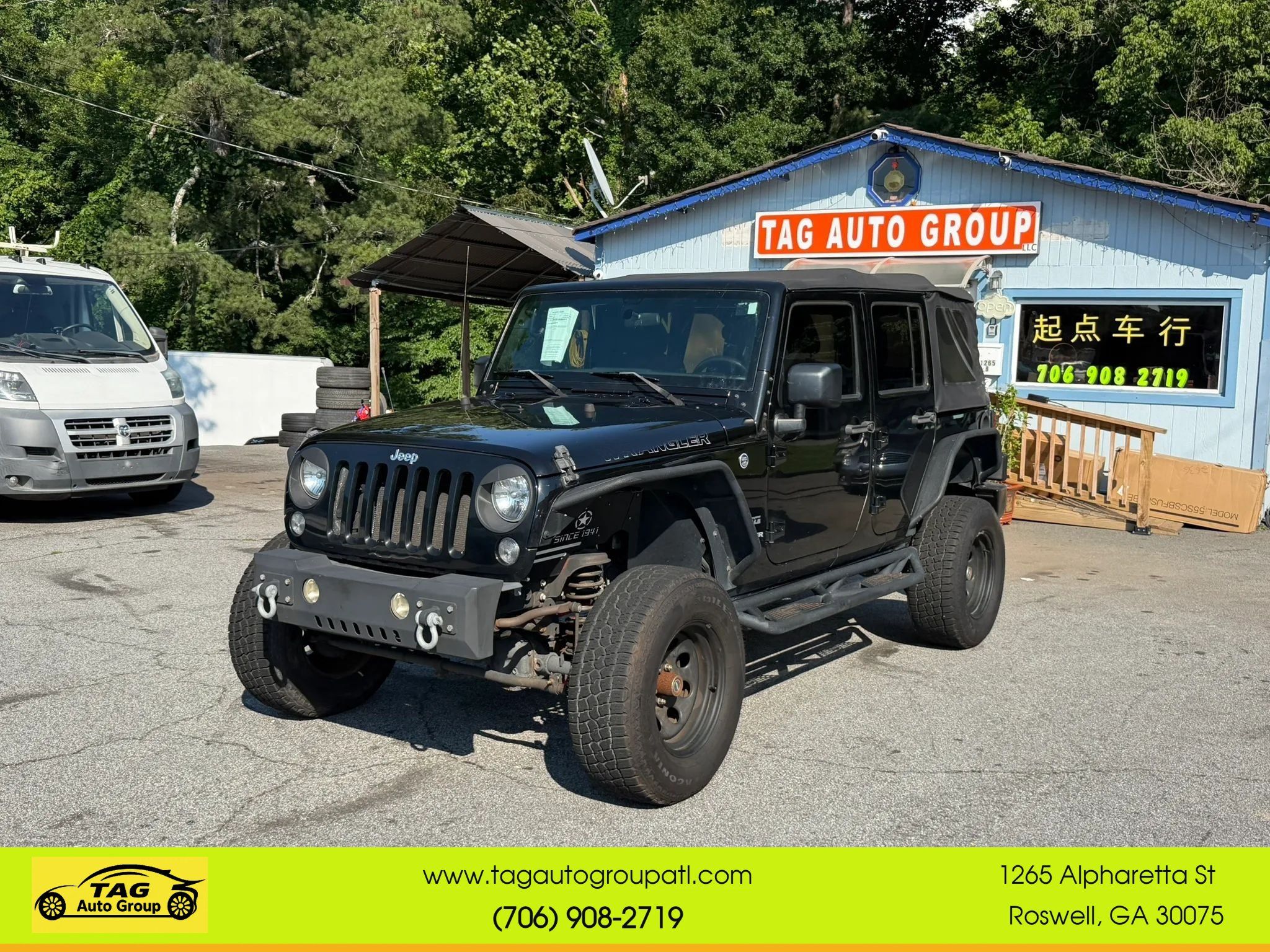 Used 2016 Jeep Wrangler Unlimited Sport w/ Max Tow Package AWD/4WD image 1
