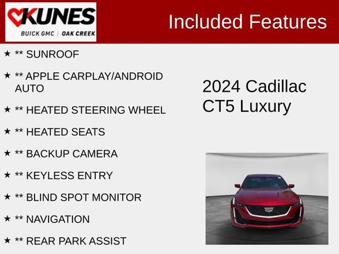 Used 2024 Cadillac CT5 Luxury AWD/4WD image 2