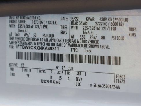 Used 2022 Ford E-Transit Medium Roof RWD image 49