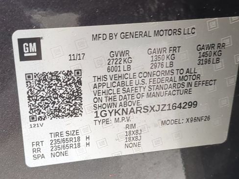 Used 2018 Cadillac XT5 FWD w/ LPO, Wheel Lock Package image 39