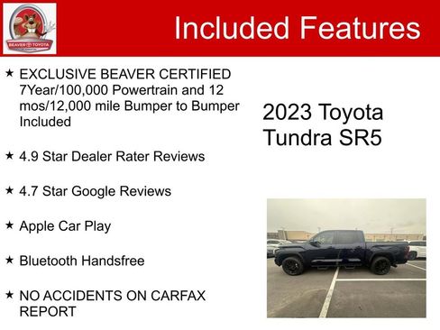 Used 2023 Toyota Tundra SR5 w/ SR5 Convenience Package AWD/4WD image 5