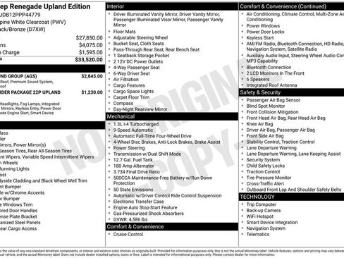 Certified 2023 Jeep Renegade Latitude w/ Sun/Sound Group AWD/4WD image 7