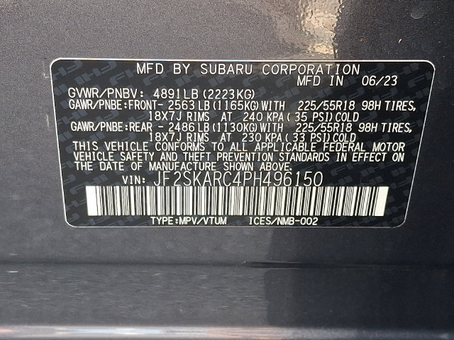 Certified 2023 Subaru Forester Touring w/ Popular Package #2 AWD/4WD image 28
