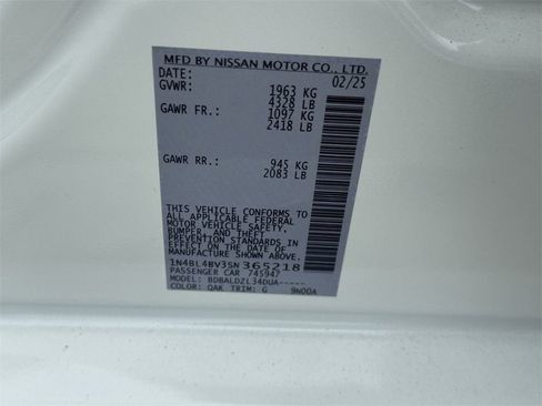 New 2025 Nissan Altima 2.5 S image 31