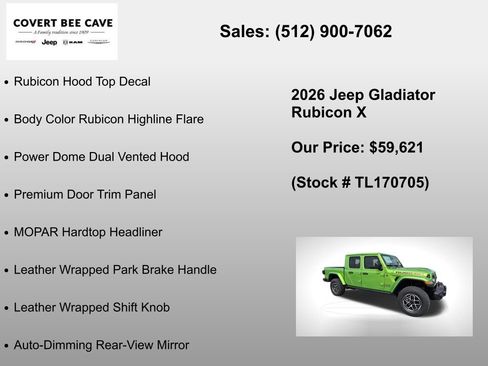 New 2026 Jeep Gladiator Rubicon image 30