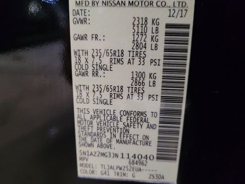 Used 2018 Nissan Murano S FWD image 33