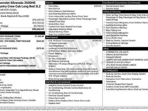 New 2026 Chevrolet Silverado 3500 High Country w/ Technology Package image 27