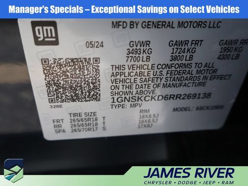 Used 2024 Chevrolet Suburban LT AWD/4WD image 42