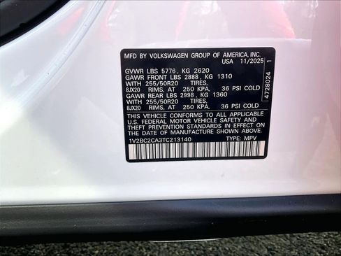 New 2026 Volkswagen Atlas Cross Sport SEL image 17