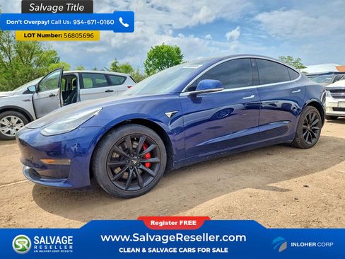 Used 2018 Tesla Model 3 AWD/4WD image 1