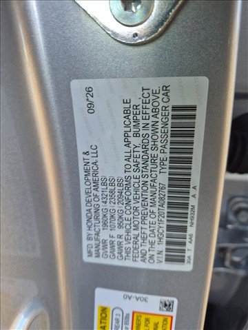 New 2026 Honda Accord LX image 17