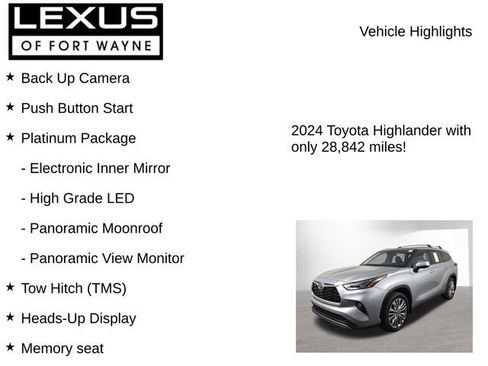 Used 2024 Toyota Highlander Platinum AWD/4WD image 8