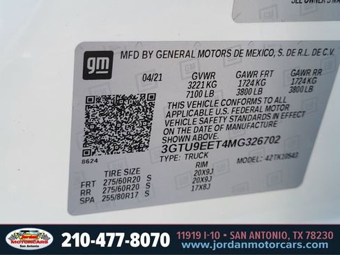 Used 2021 GMC Sierra 1500 AT4 w/ AT4 Value Package AWD/4WD image 35