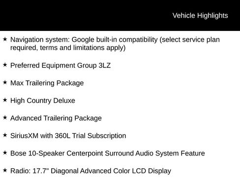New 2026 Chevrolet Tahoe High Country AWD/4WD image 3