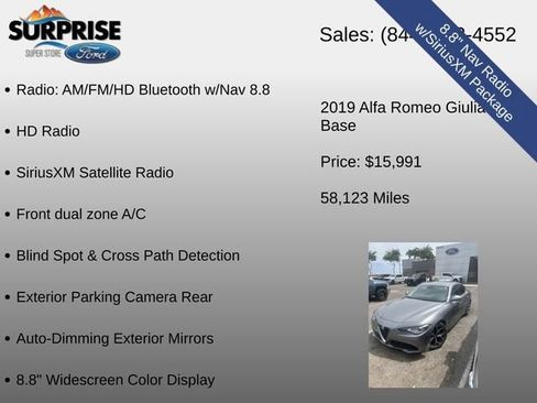 Used 2019 Alfa Romeo Giulia RWD image 10