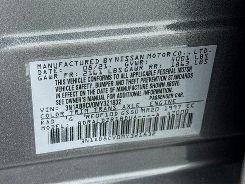 Used 2021 Nissan Sentra SV FWD image 38