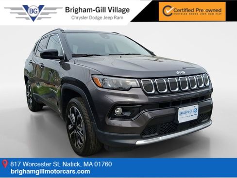 Used 2022 Jeep Compass Limited w/ Sun and Sound Group AWD/4WD image 1