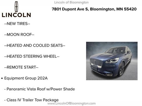 Used 2020 Lincoln Aviator Reserve w/ Equipment Group 202A AWD/4WD image 5