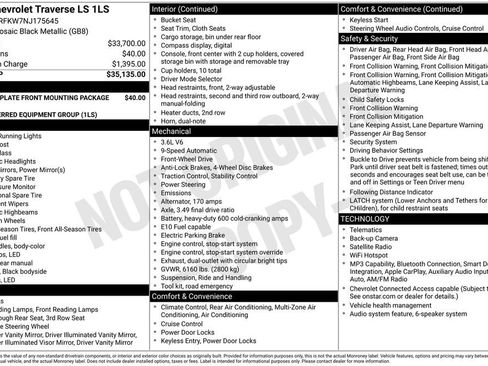 Used 2022 Chevrolet Traverse LS image 7