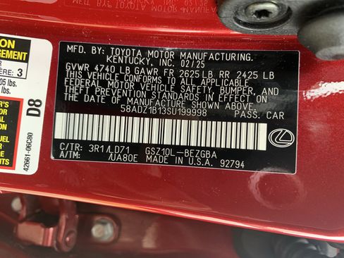 Certified 2025 Lexus ES 350 w/ Premium Package image 36