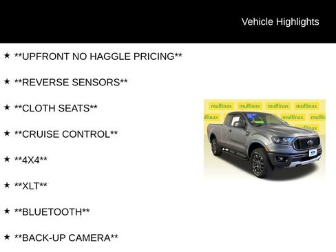 Certified 2021 Ford Ranger XLT w/ Equipment Group 301A Mid image 12