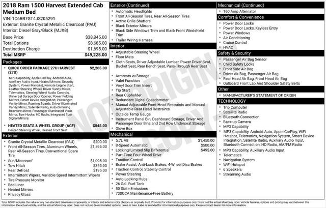 Certified 2018 RAM 1500 SLT AWD/4WD image 1