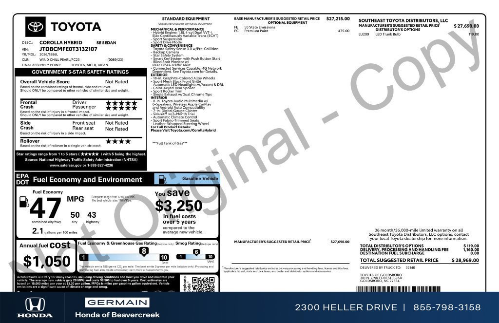 Used 2026 Toyota Corolla SE FWD image 31