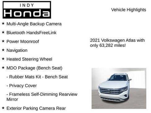 Used 2021 Volkswagen Atlas SEL w/ MDO Package (Bench Seat) image 7