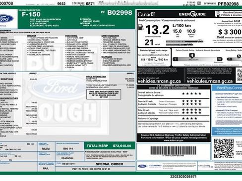 Used 2023 Ford F150 XLT w/ Equipment Group 302A High AWD/4WD image 3