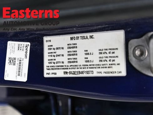 Used 2019 Tesla Model 3 Long Range image 34