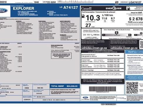 Used 2020 Ford Explorer XLT w/ Equipment Group 202A AWD/4WD image 6