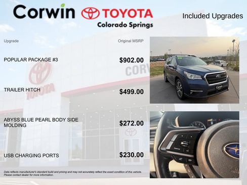 Used 2020 Subaru Ascent Touring w/ Popular Package #3 AWD/4WD image 4