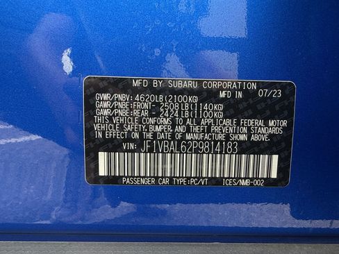 Used 2023 Subaru WRX Limited AWD/4WD image 27