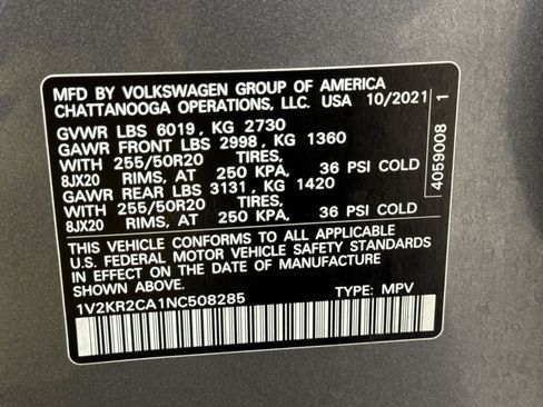 Used 2022 Volkswagen Atlas SE w/ Panoramic Sunroof Package AWD/4WD image 43