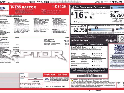Used 2023 Ford F150 Raptor AWD/4WD image 10