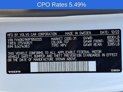 Certified 2023 Volvo XC90 B6 Plus w/ Protection Package AWD/4WD image 32