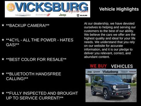 Used 2019 Jeep Renegade Trailhawk w/ Cold Weather Group II AWD/4WD image 7