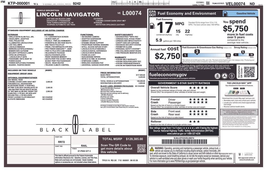New 2027 Lincoln Navigator Black Label AWD/4WD image 47