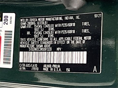 Used 2022 Toyota Sienna Limited image 36