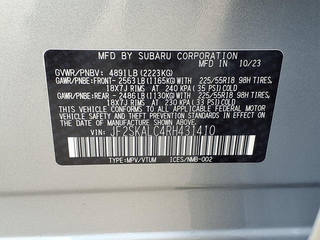Certified 2024 Subaru Forester Limited AWD/4WD image 9