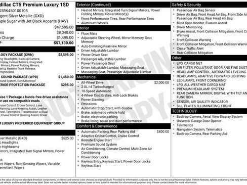 Certified 2025 Cadillac CT5 Premium Luxury w/ Technology Package image 19