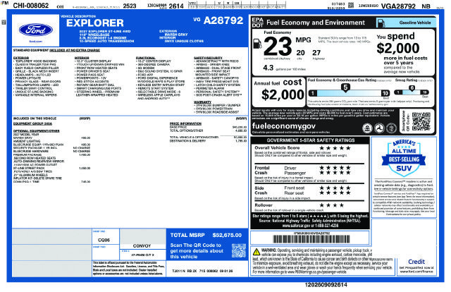 New 2027 Ford Explorer ST-Line w/ Premium Package AWD/4WD image 1