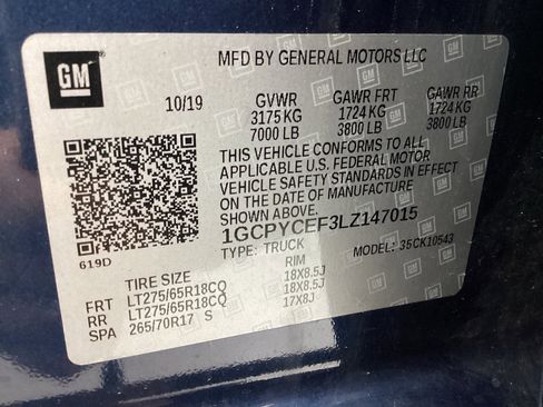 Used 2020 Chevrolet Silverado 1500 Custom Trail Boss w/ Custom Convenience Package image 49